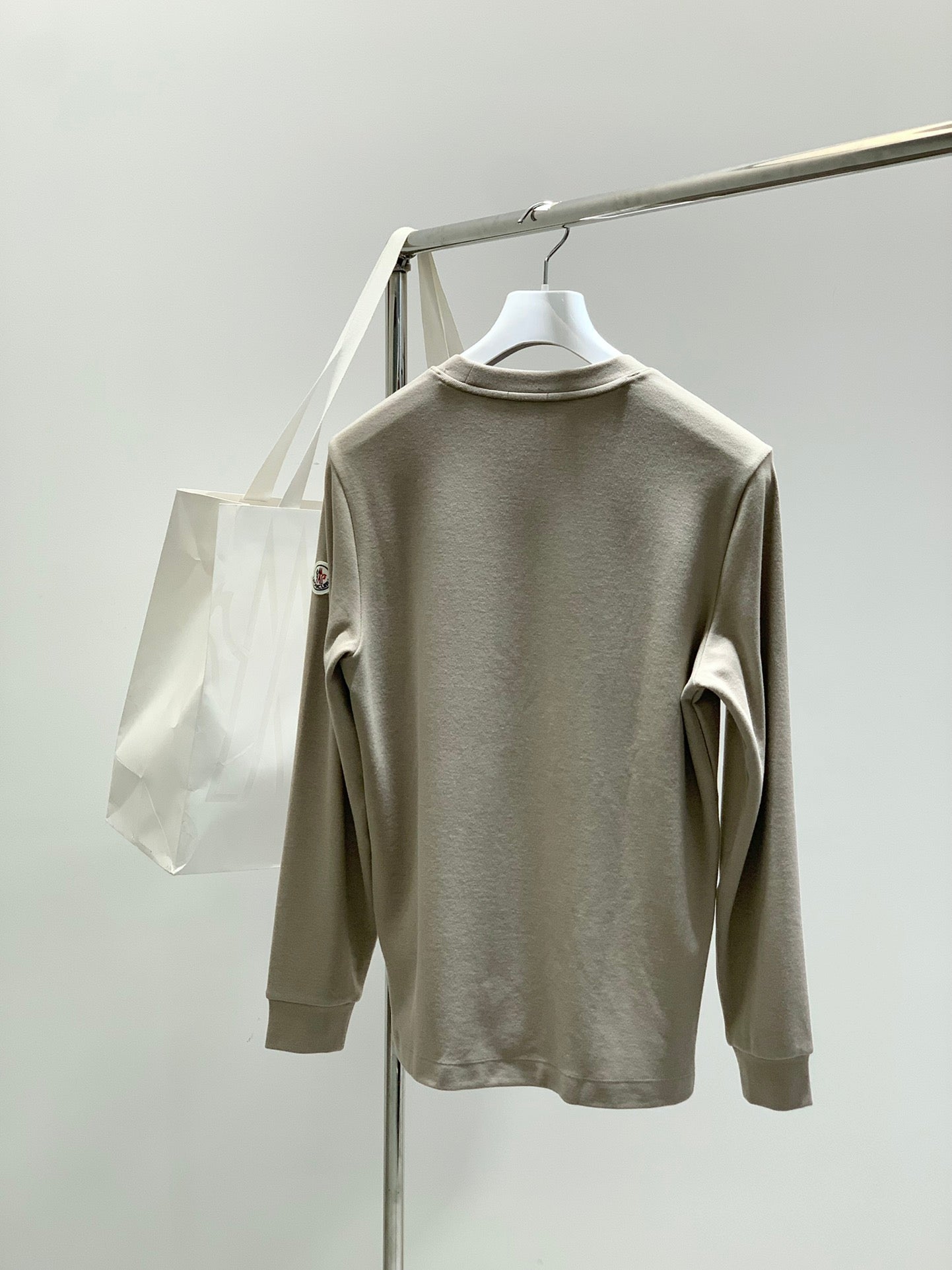 MC 2025 Long-sleeved T-shirt Beige Cotton