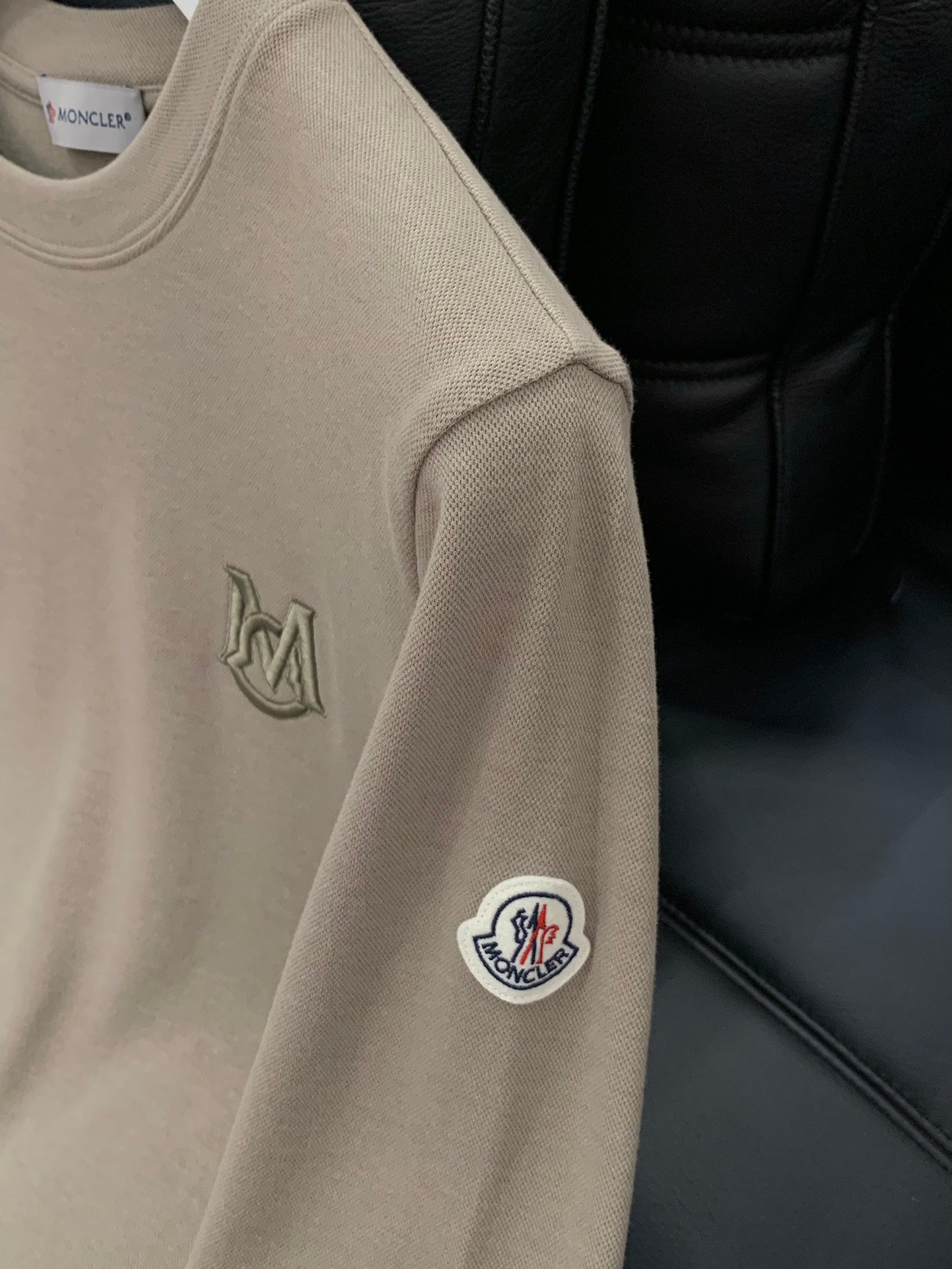 MC 2025 Long-sleeved T-shirt Beige Cotton