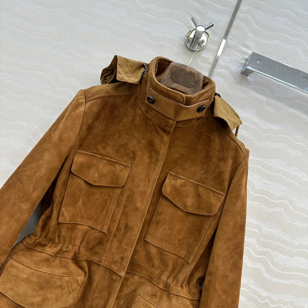 LP 25 Jacket Camel Suede Lambskin 314086