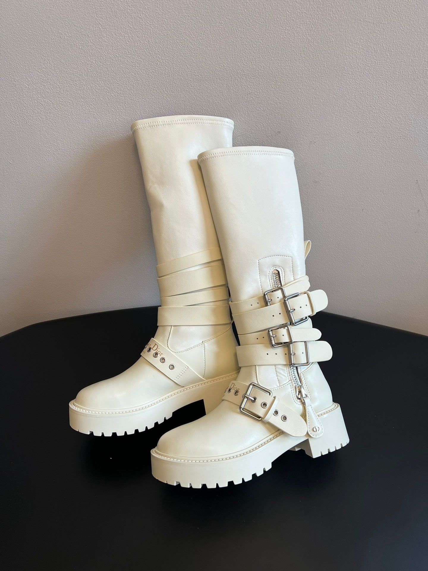 Dior 2025 Long Boot White Cowhide 501248