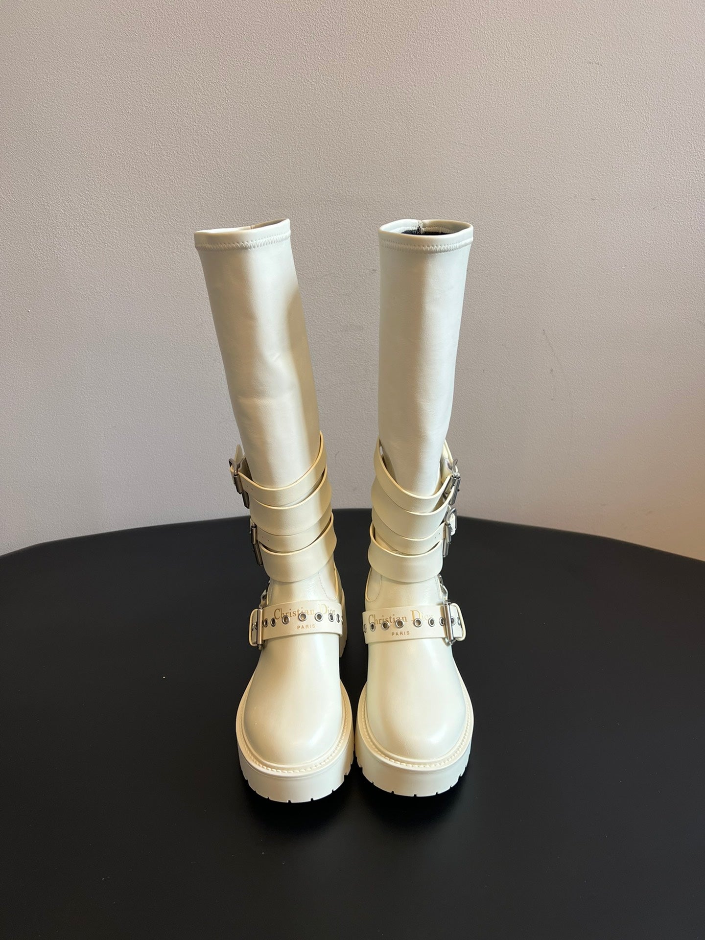 Dior 2025 Long Boot White Cowhide 501248