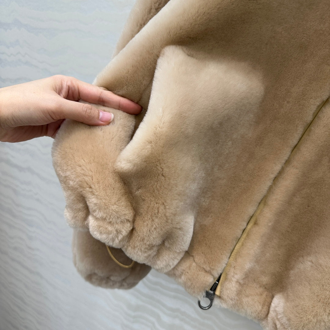 LP 25 Bomber Jacket  Pine Nuts Shearling Leather 314257