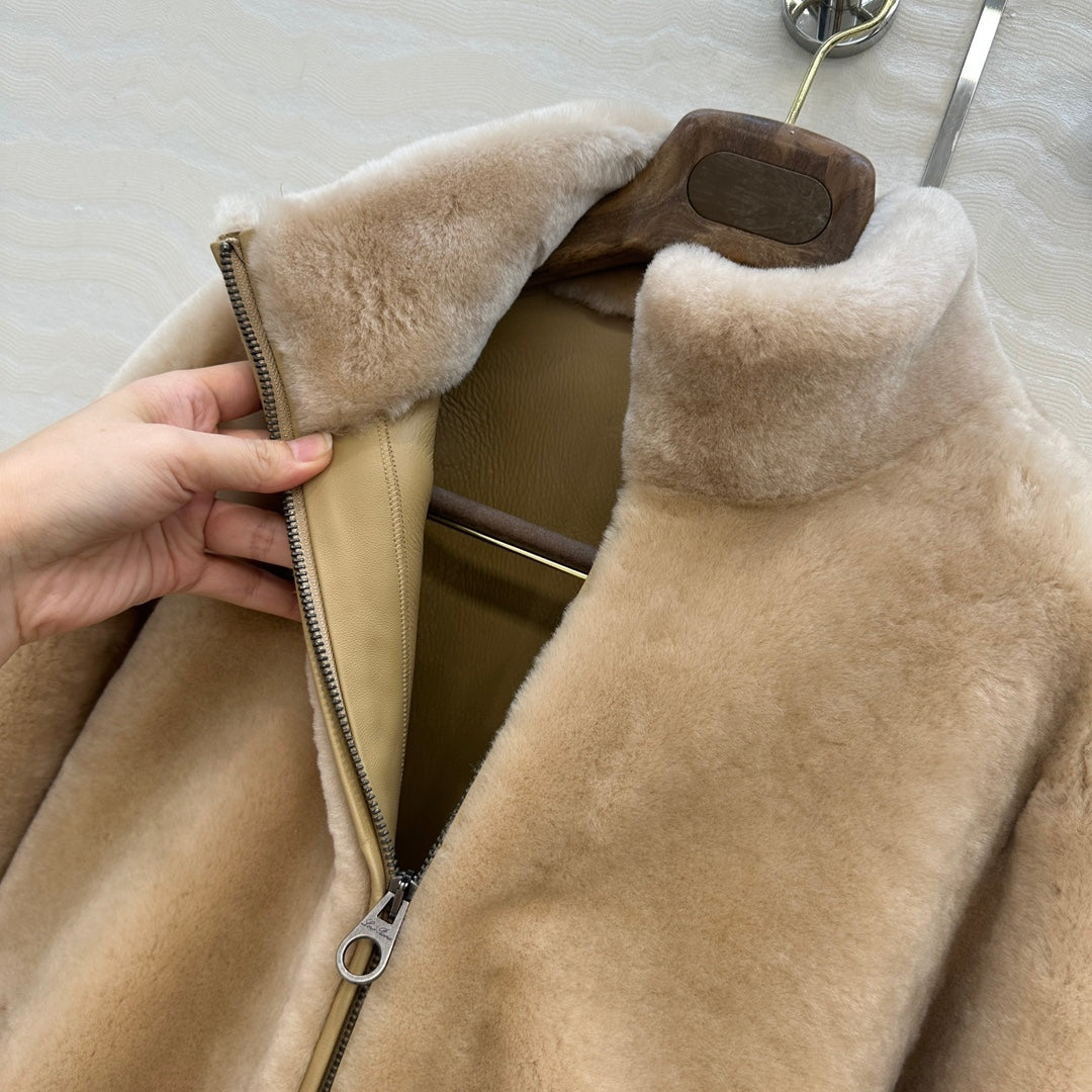 LP 25 Bomber Jacket  Pine Nuts Shearling Leather 314257