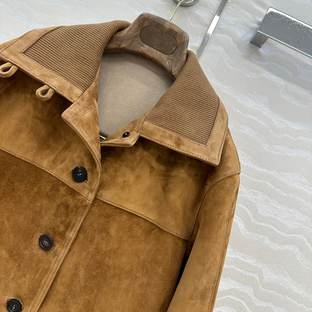 LP 25 Jacket Camel Suede Fabric 314020
