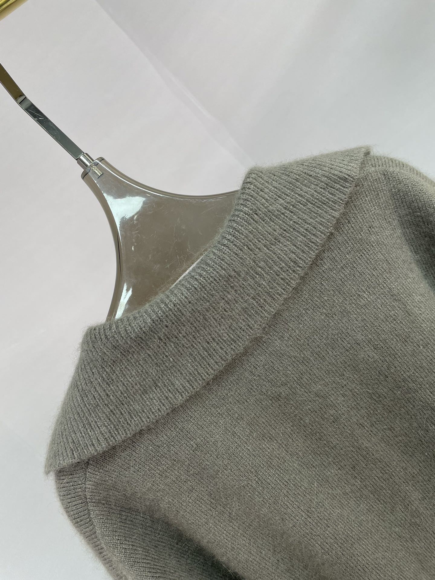 Chanel 2025 Knit Sweater Dark Gray Cashmere