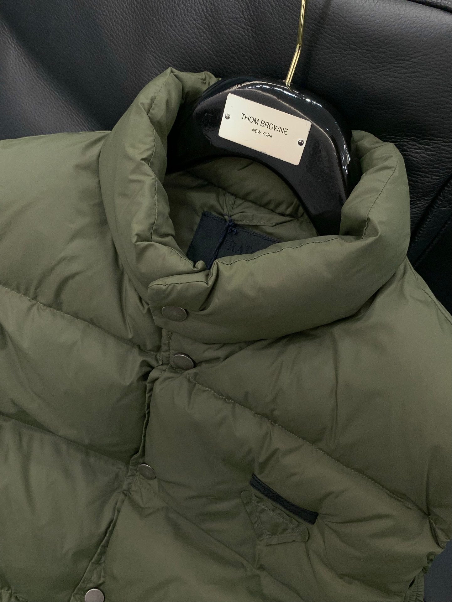 Prada 2025 Prada Re-Nylon Puffer Vest Green Down