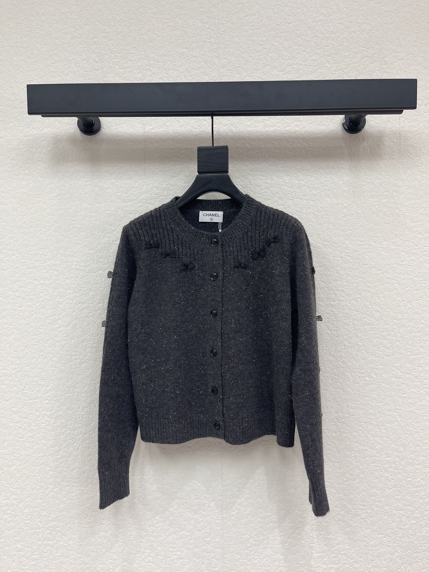 CC 26 Wool Cardigan With Small Bow 331297