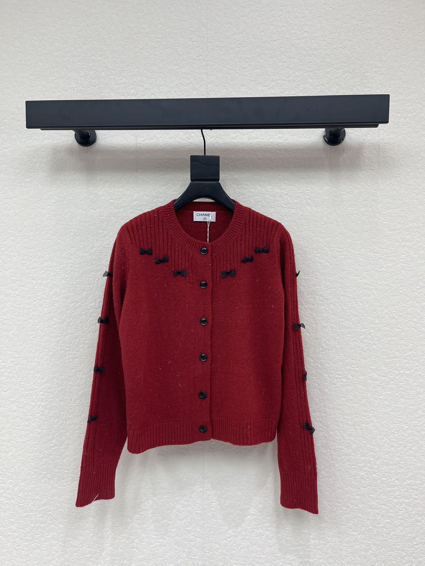 CC 26 Wool Cardigan With Small Bow 331297