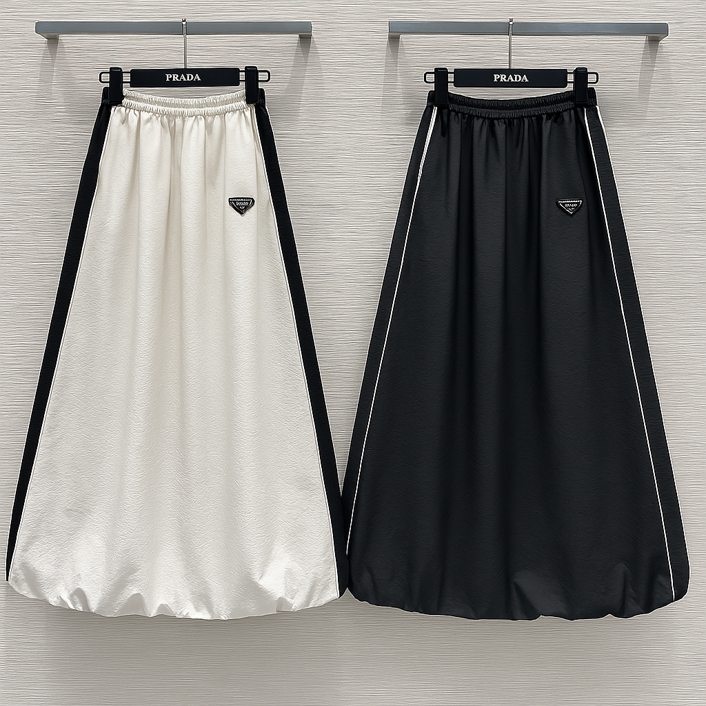 Prada 25 Puffy Skirt Cotton Nylon