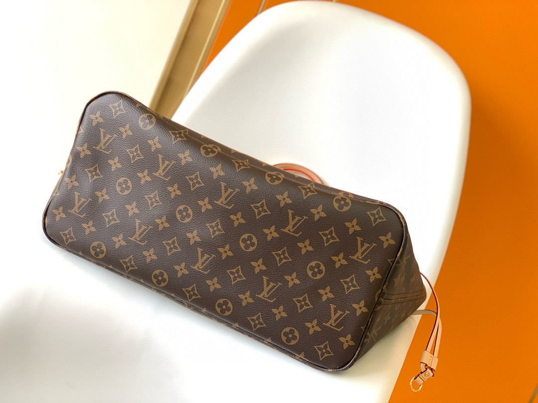 NEVERFULL GM 39 BROWN BEIGE MONOGRAM CANVAS