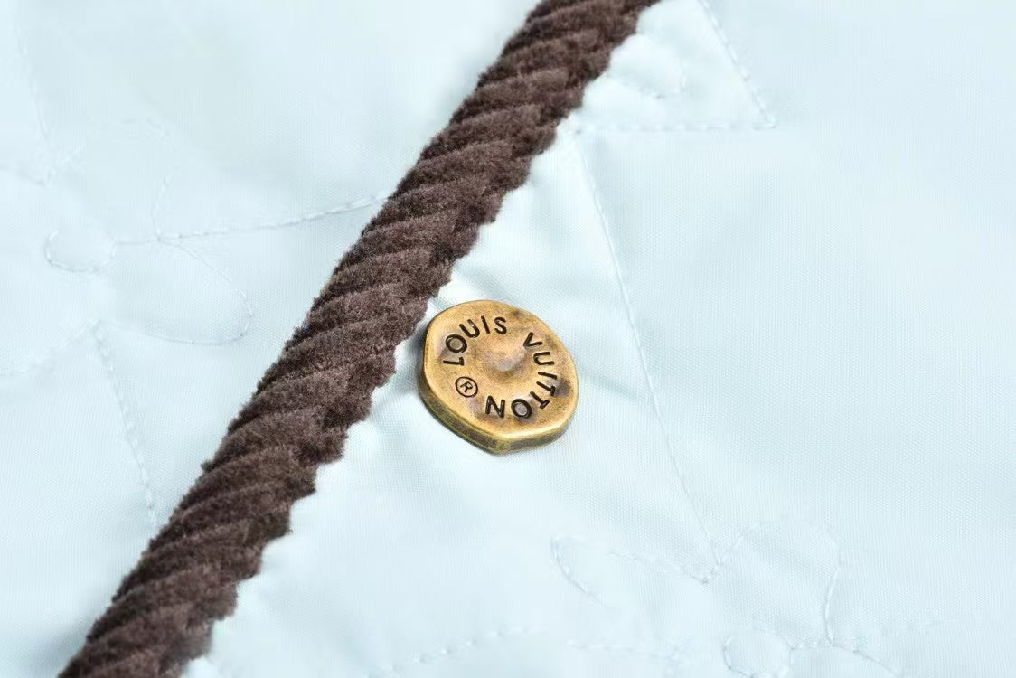 LV Monogram Padded Cotton Blue Jacket