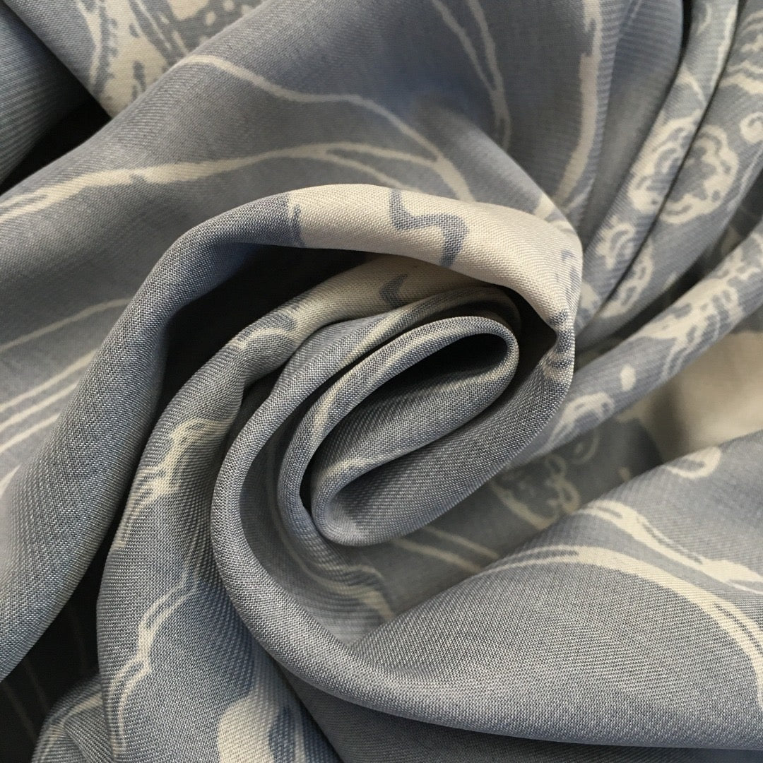 Zimmermann Lllustration Otto Gown Black Beige in Viscose Silk