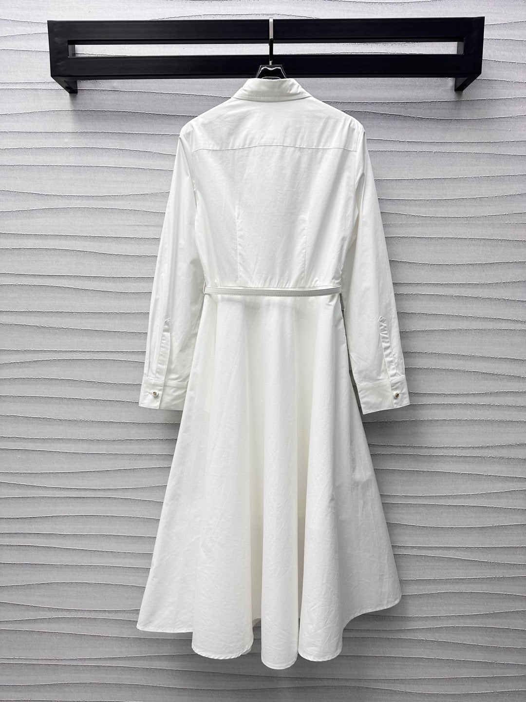 Gucci Midi Dress in White Cotton Poplin