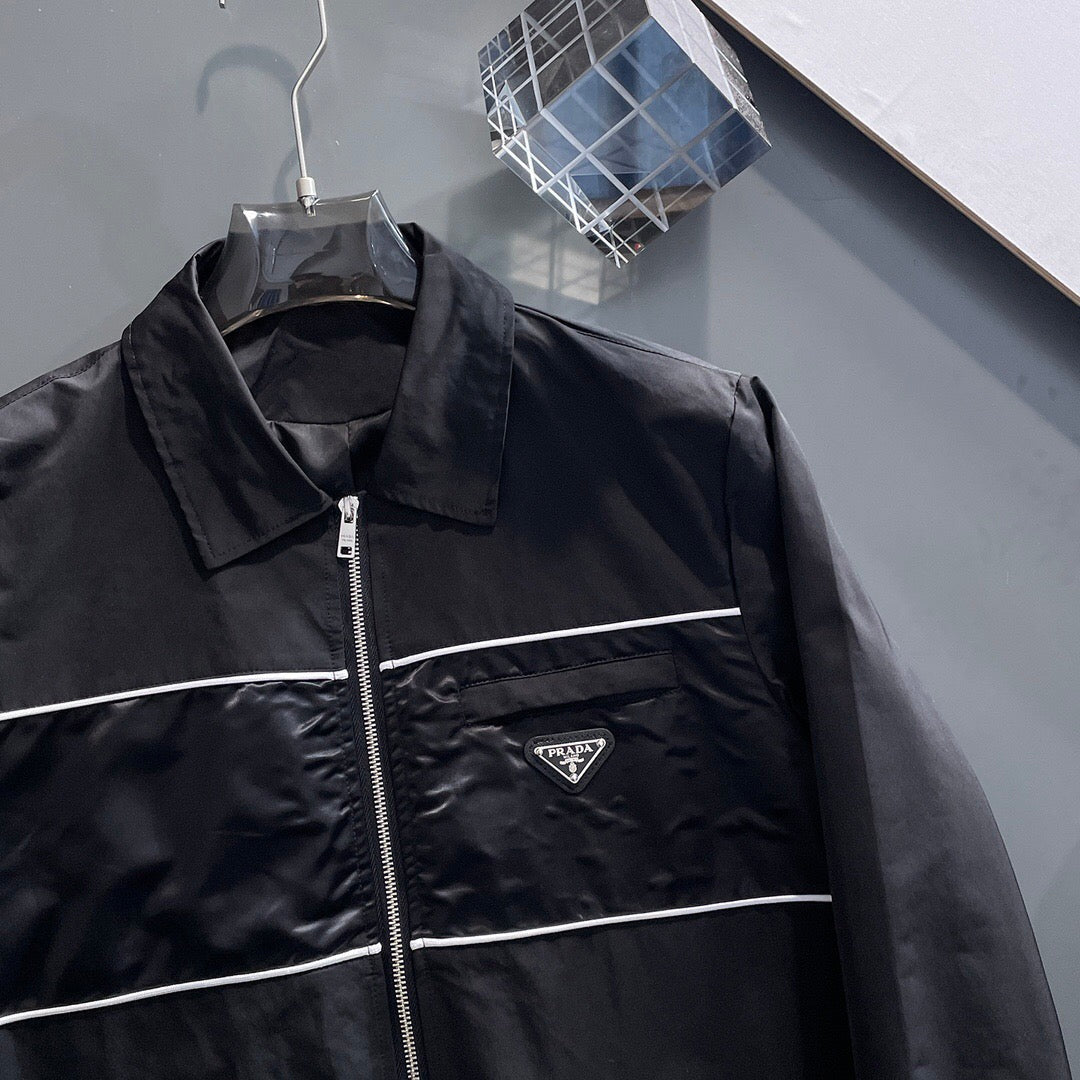 Prada Black/White Jacket  with Re-Nylon