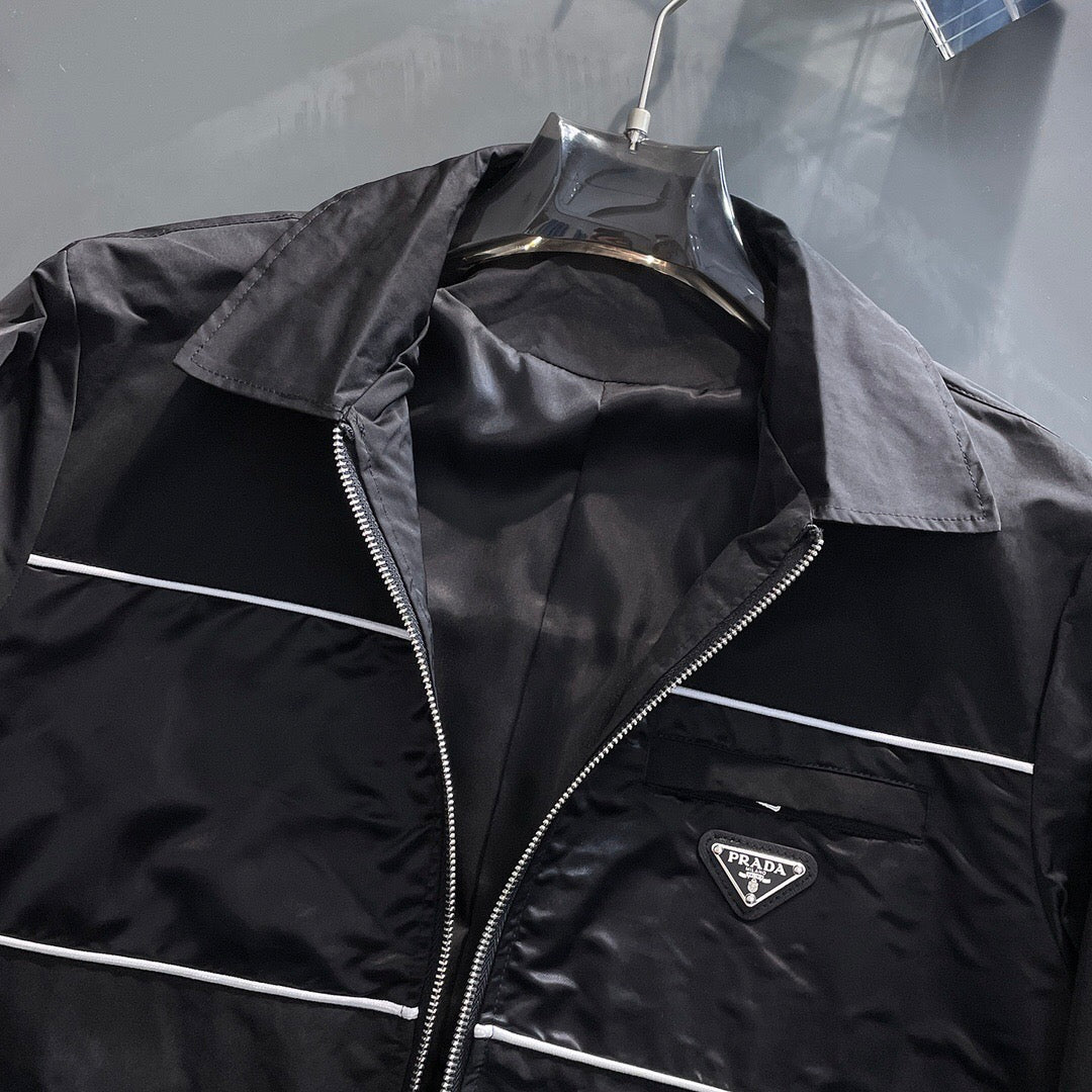 Prada Black/White Jacket  with Re-Nylon