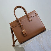 Saint Laurent Sac De Jour Nano Tote Bag Brown Calfskin