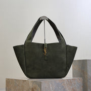 YSL 50 Bag Gold Hardware Green Suede