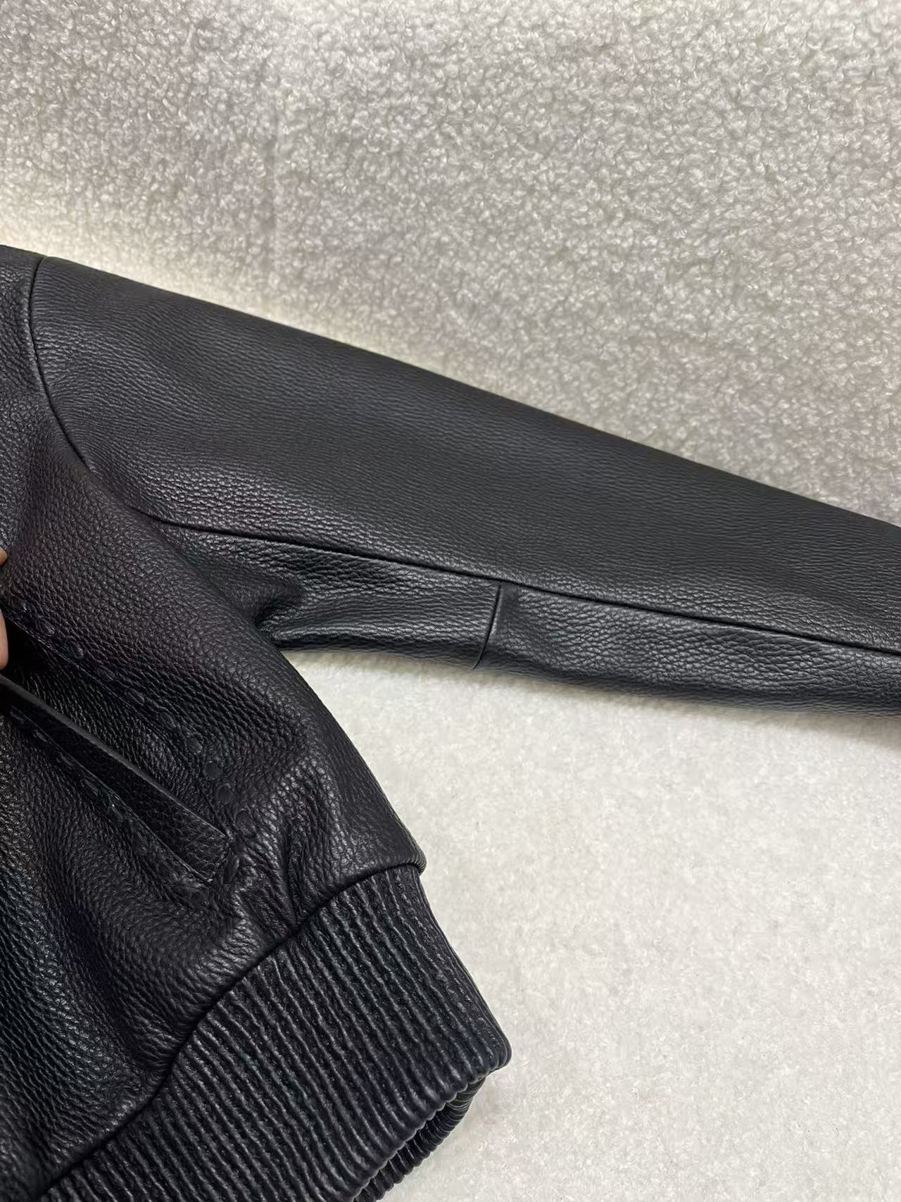 Fendi 25 Leather Jacket Black 0020