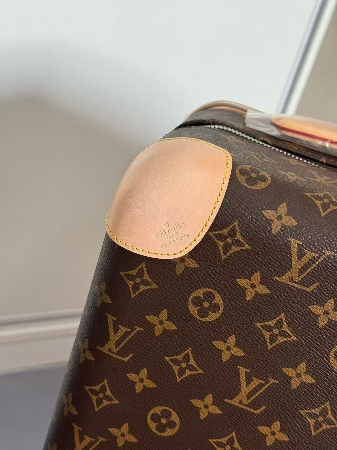 Louis Vuitton Horizon 55 Monogram Suitcase Brown Leather