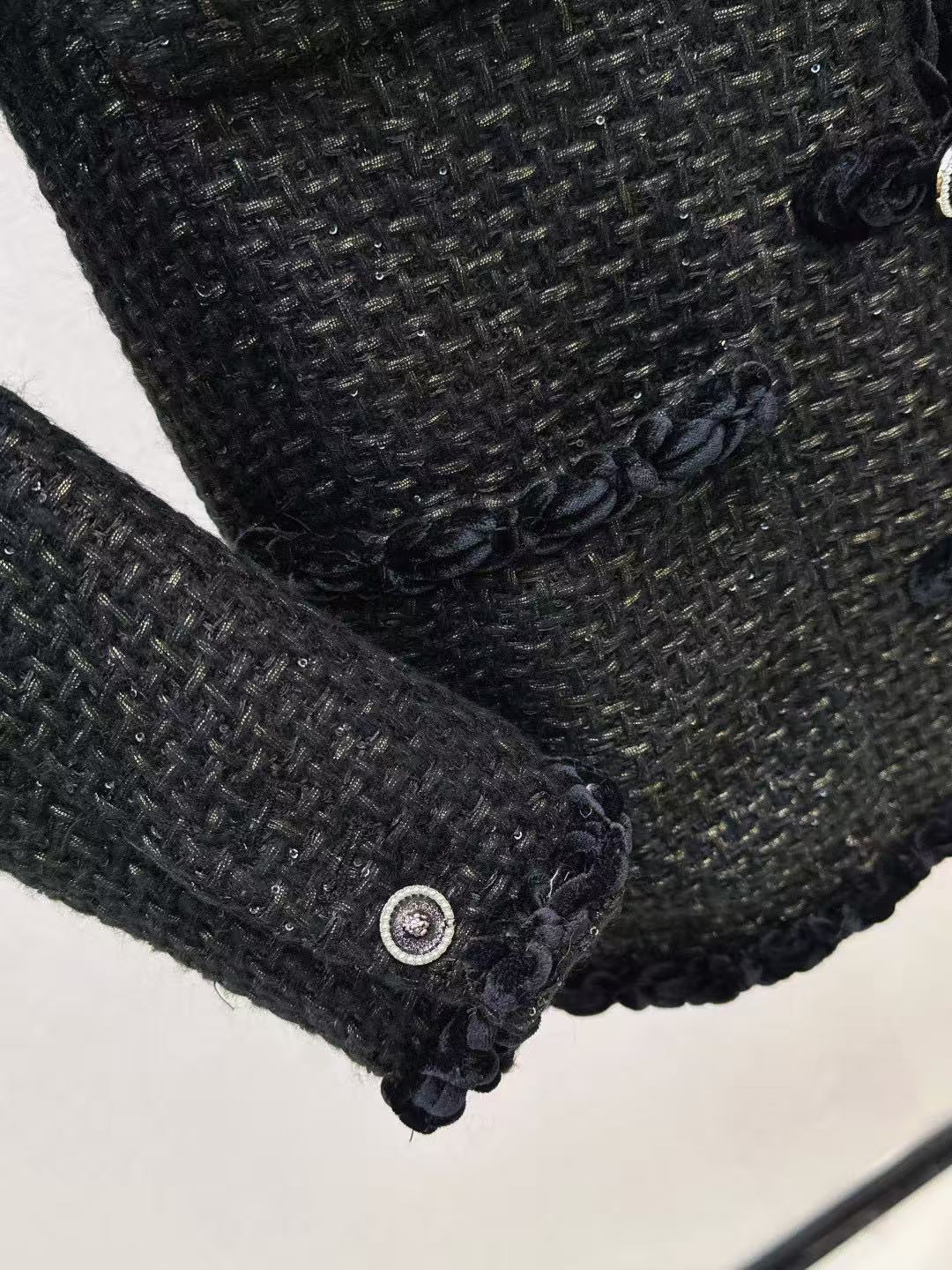 Chanel 2026 Jacket Black Tweed Wool