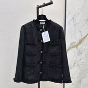 Chanel 2026 Jacket Black Tweed Wool