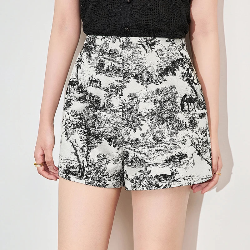 Dior 25C Short  Toile de Jouy Scotland Pattern  228386