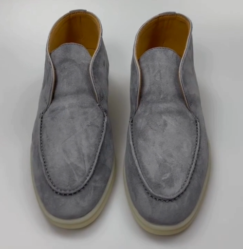 LP Open Walk Ankle Boot In Grey Blue Suede 984352