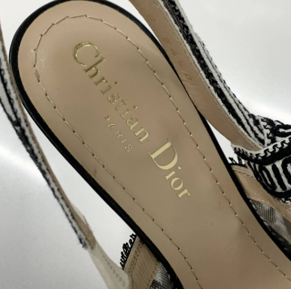 cd slingback pump 95 transparent mesh embroidered black flower moitf