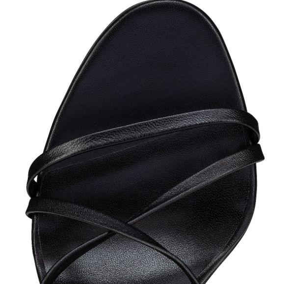 CL Sekmeta Alta 120mm Platform Sandals Iridescent Nappa Leather Black