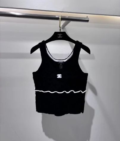 Chanel 25 Monogram Cotton Tank Top