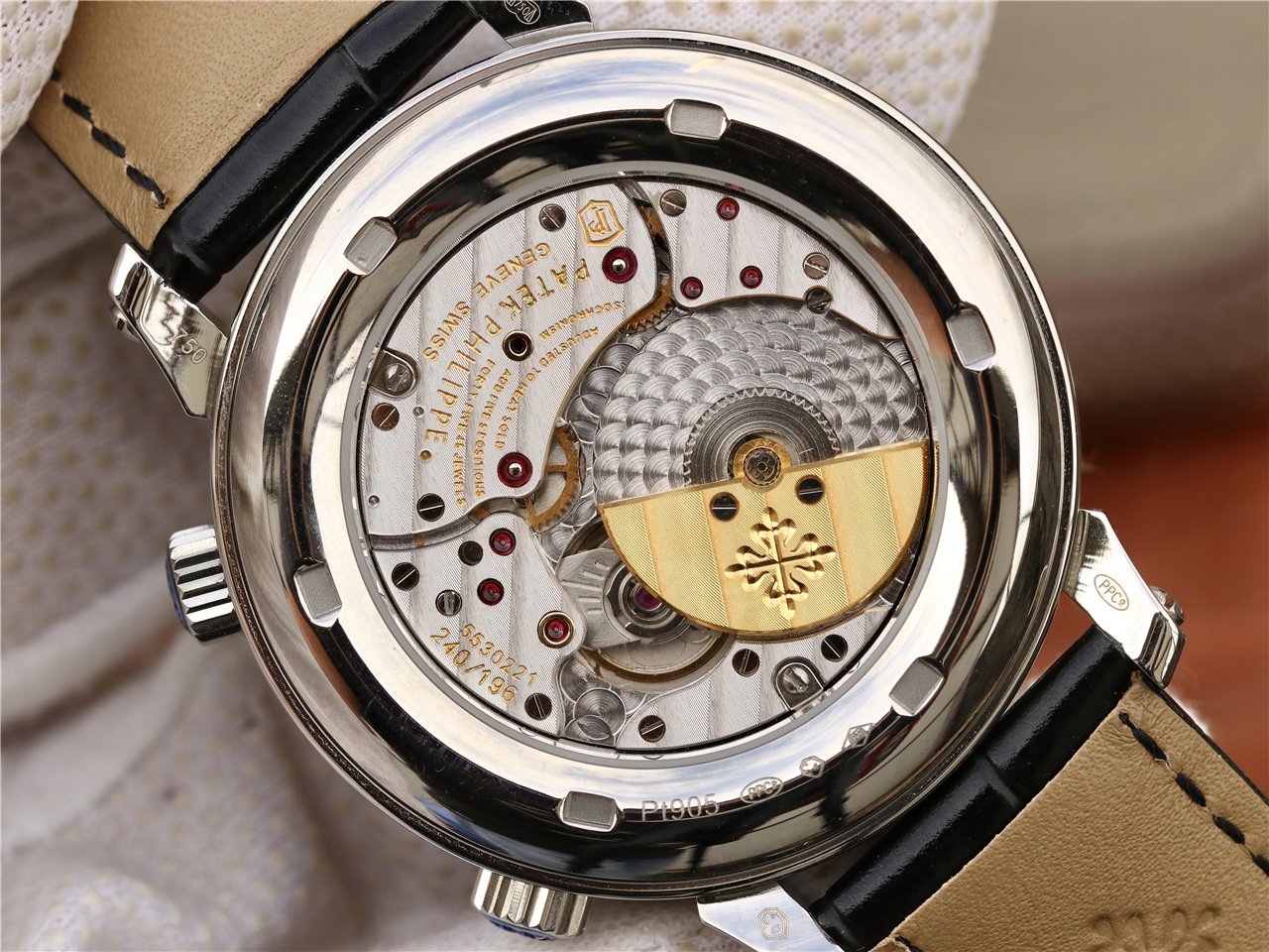 PATEK CELESTIAL SKY MOON WHITE GOLD 43MM BLACK DIAL