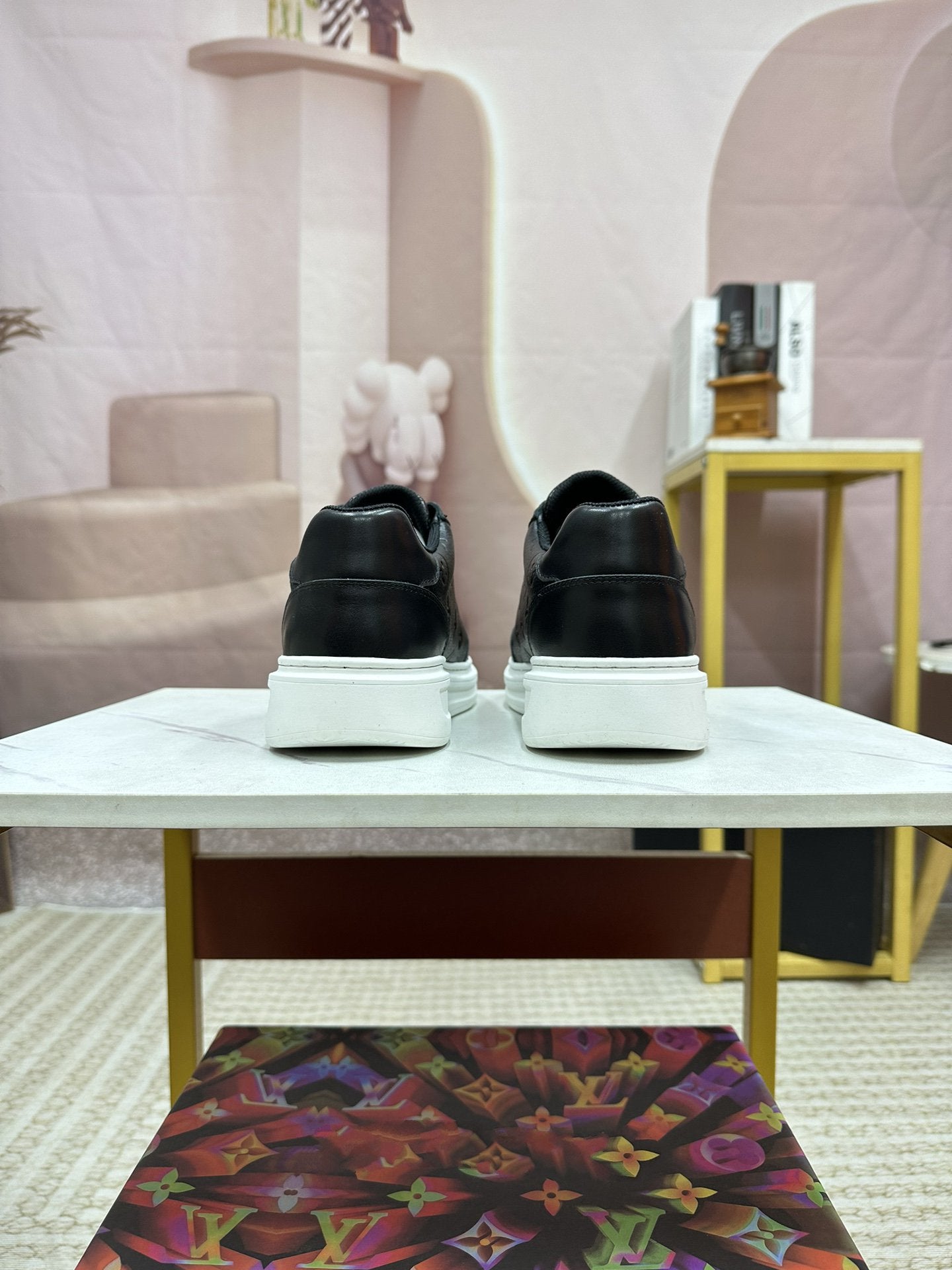 LV MENS MATCH UP SNEAKER MONOGRAM BLACK