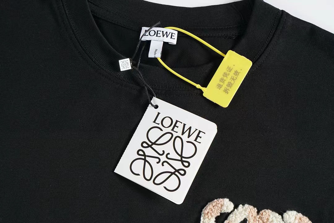 Loewe 25 Short-sleveed T-shirt Black Cotton