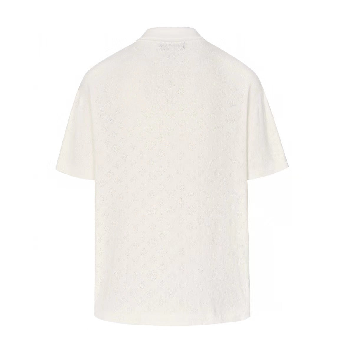 LV Short-sleeved Shirt White Wool