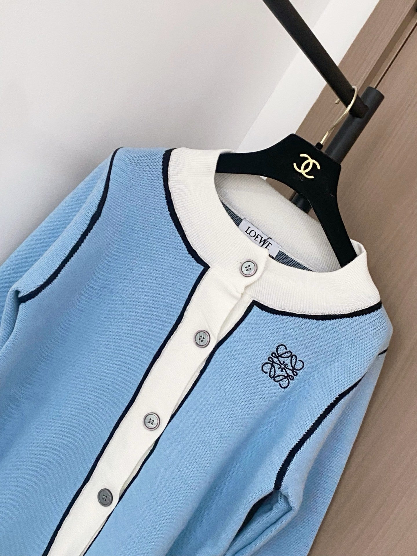 Loewe 2025 Two-tone Cardigan Wool Cashmere 308106