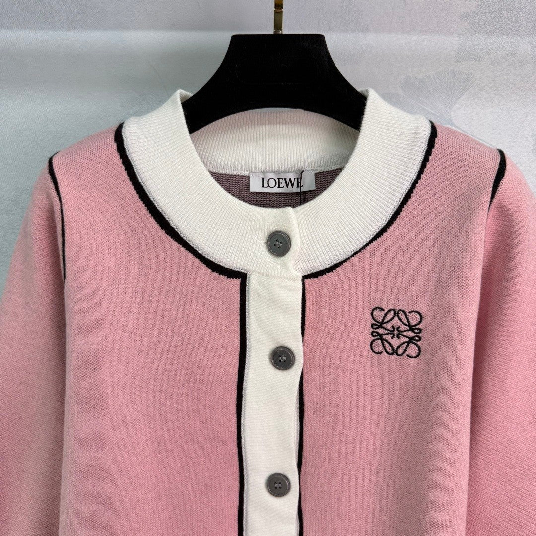 Loewe 2025 Two-tone Cardigan Wool Cashmere 308106