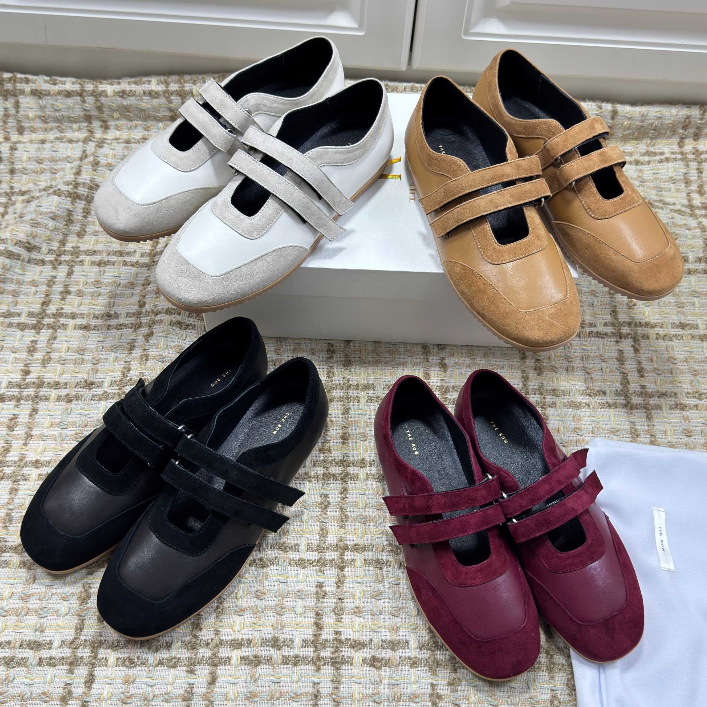 The Row 2025 Ballet Flat Sheepskin Suede 560619