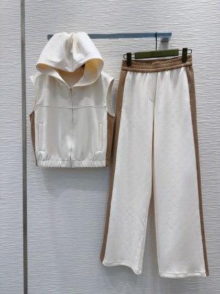 Gucci 2025 Suit Ivory Brown Cotton