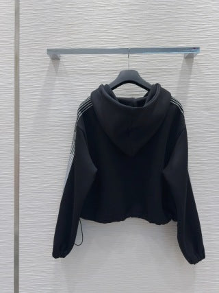 CD 25 Side Stripe LOGO Suit Black Cotton