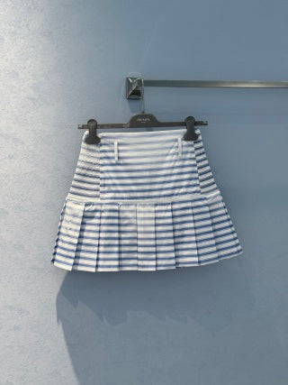 Prada 25 Striped Set Blue mix White Cotton