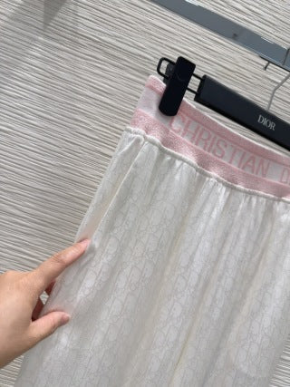 CD 25 Monogram Suit White Silk Cotton