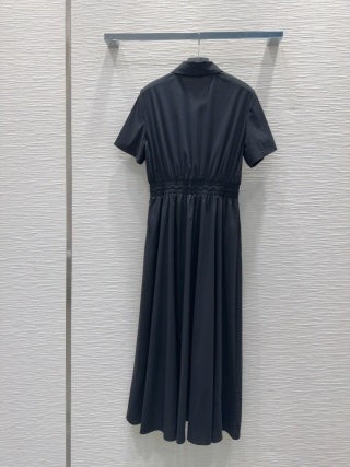 Prada 2025 Shirt Dress Black and White Cotton