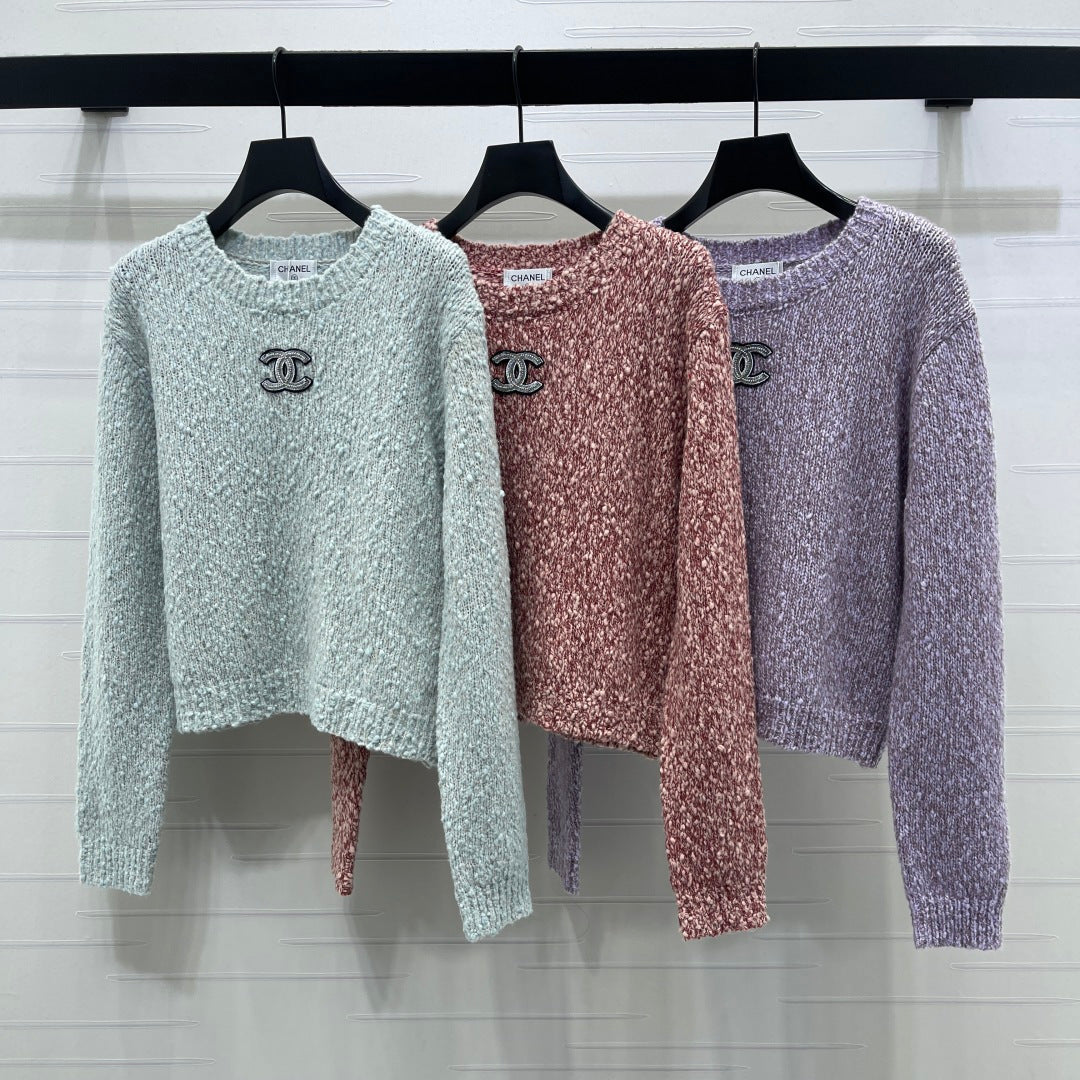 Chanel 2026 Double C Crew Neck Knit Long Sleeve Wool Cashmere