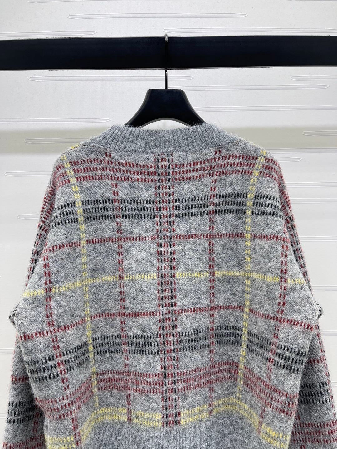 Chanel 2026 Plaid Pullover Long-sleeved Sweater Wool