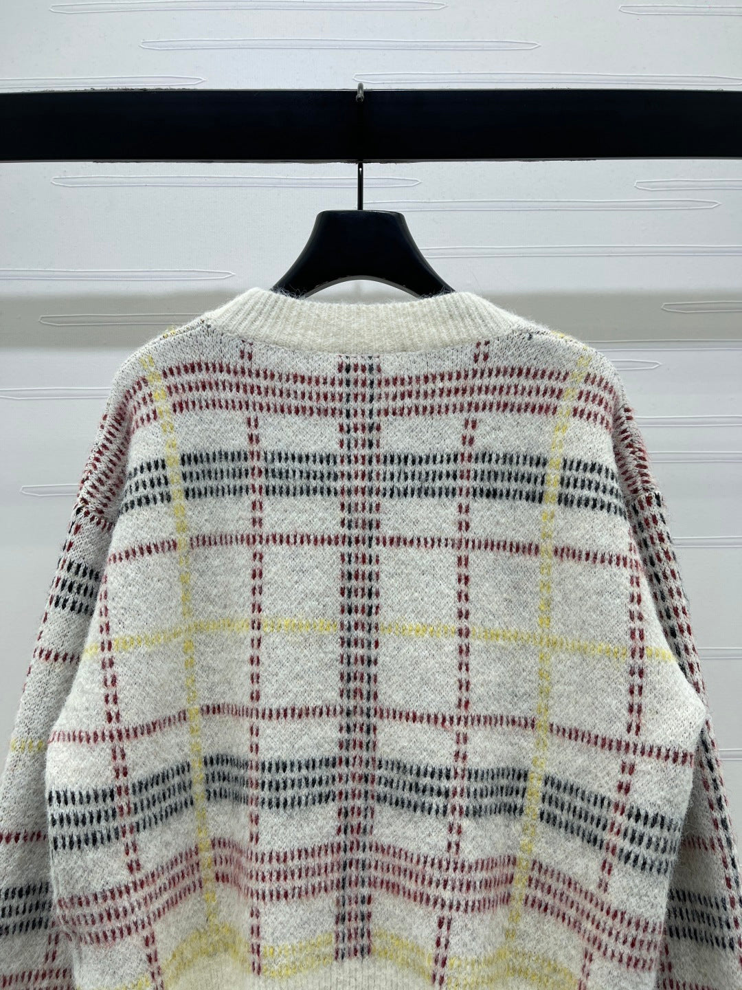 Chanel 2026 Plaid Pullover Long-sleeved Sweater Wool