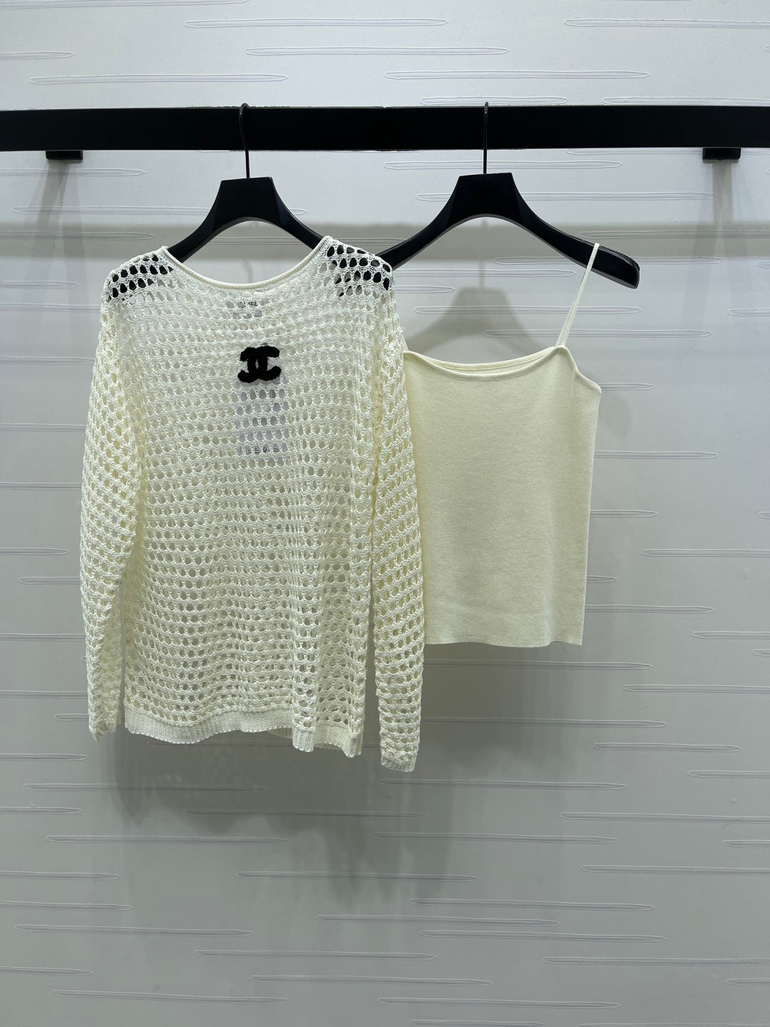 Chanel 2026 Two-piece Layered Knit Long-sleeved Set Wool