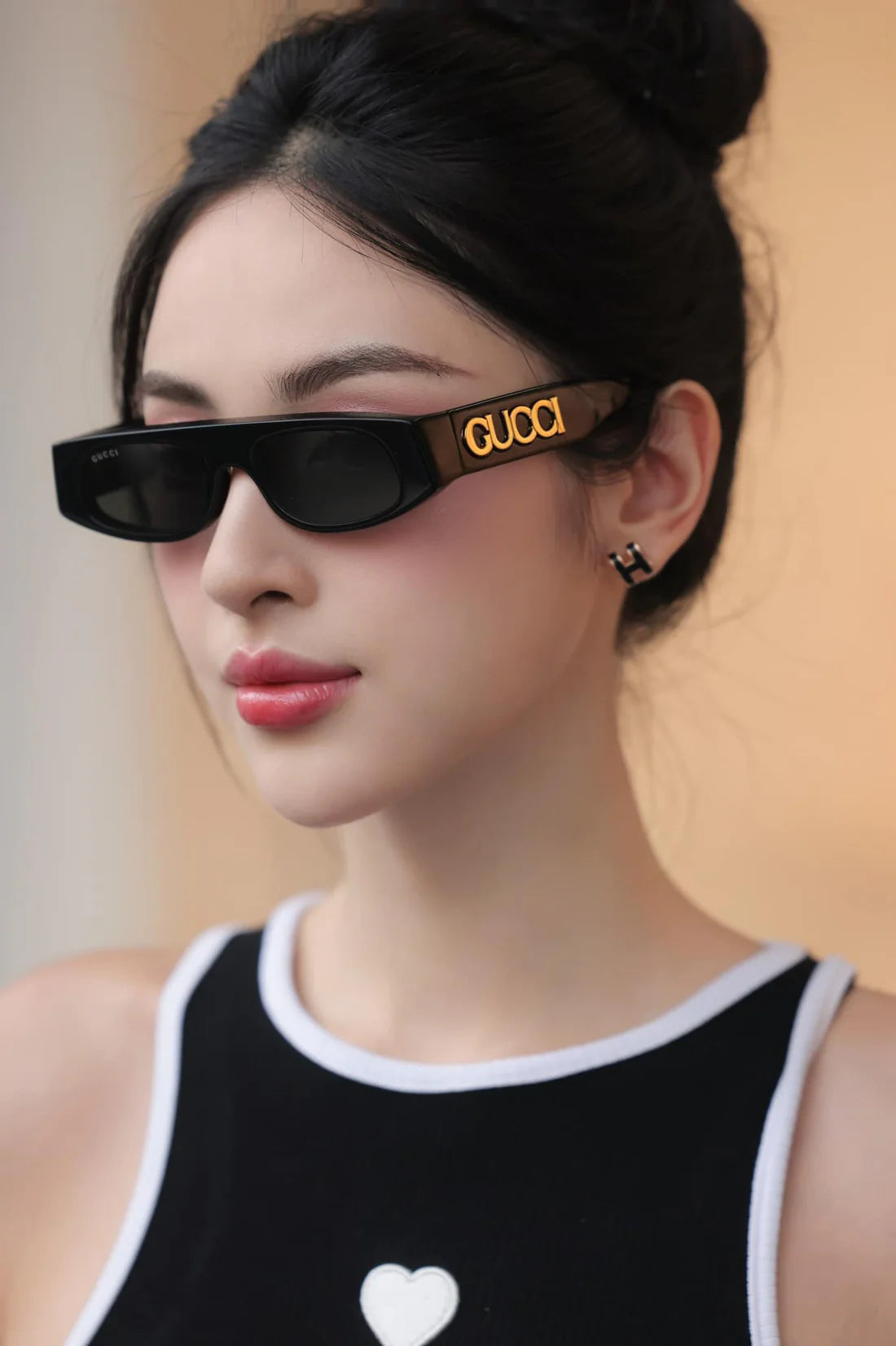 RECTANGULAR FRAME SUNGLASSES GG1771 IN ACETATE