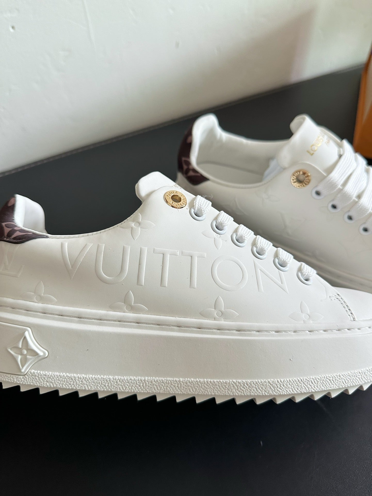 LV Time Out Sneaker White Calfskin
