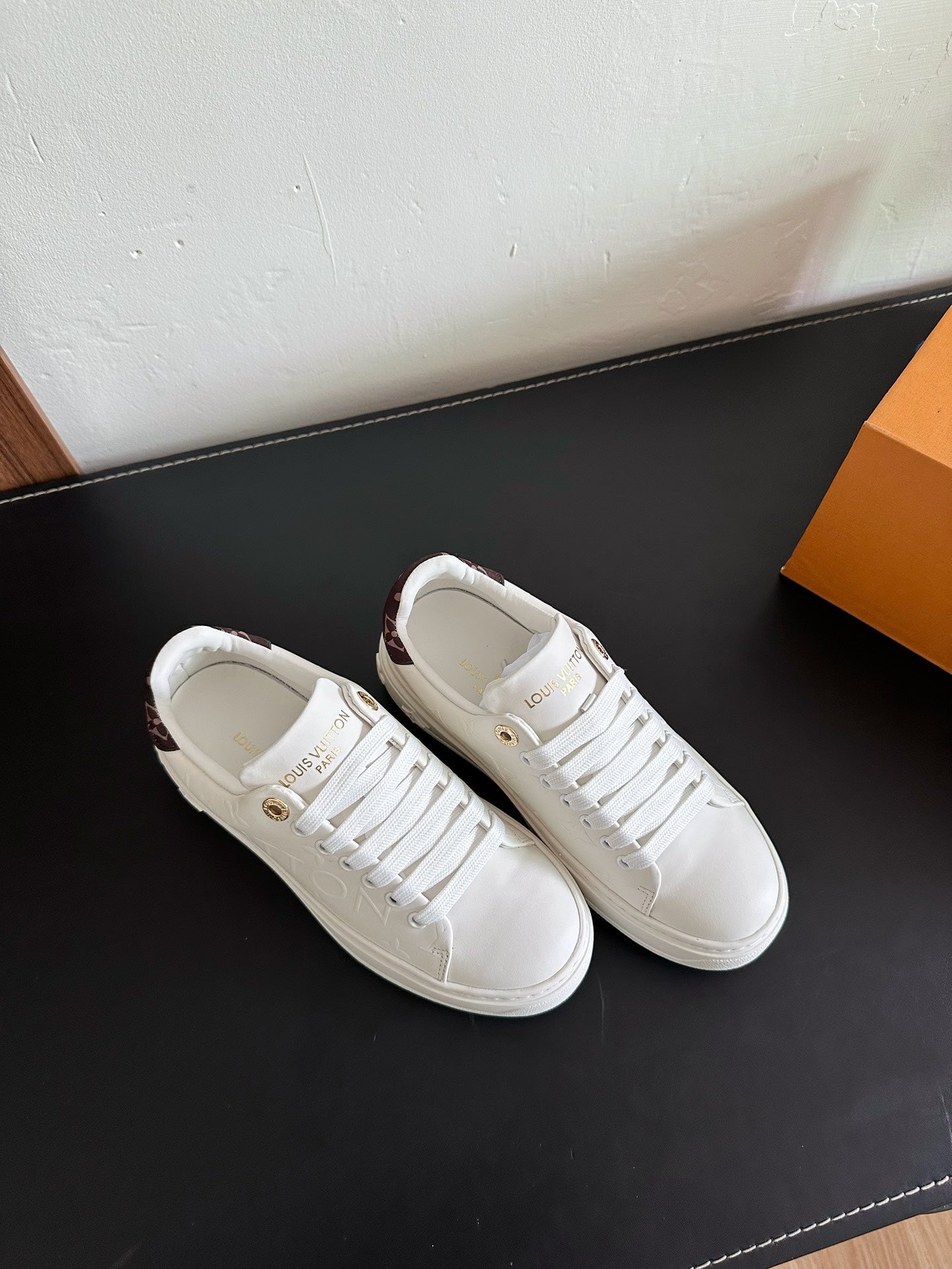 LV Time Out Sneaker White Calfskin