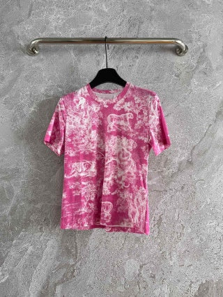 CD Animal T-shirt Cotton Linen